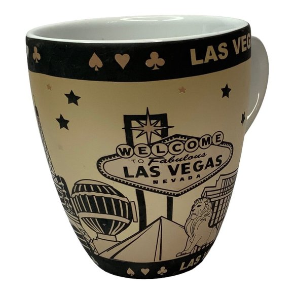 Torkia International Las Vegas Gold Mug Souvenir Casino Background Vegas Sign - Picture 3 of 9